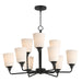 Maxim - Nine Light Chandelier - Hudson - Black- Union Lighting Luminaires Decor