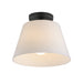 Maxim - One Light Semi-Flush Mount/Pendant - Hudson - Black- Union Lighting Luminaires Decor