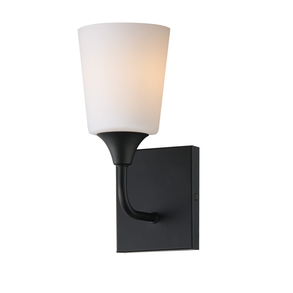 Maxim - One Light Wall Sconce - Hudson - Black- Union Lighting Luminaires Decor