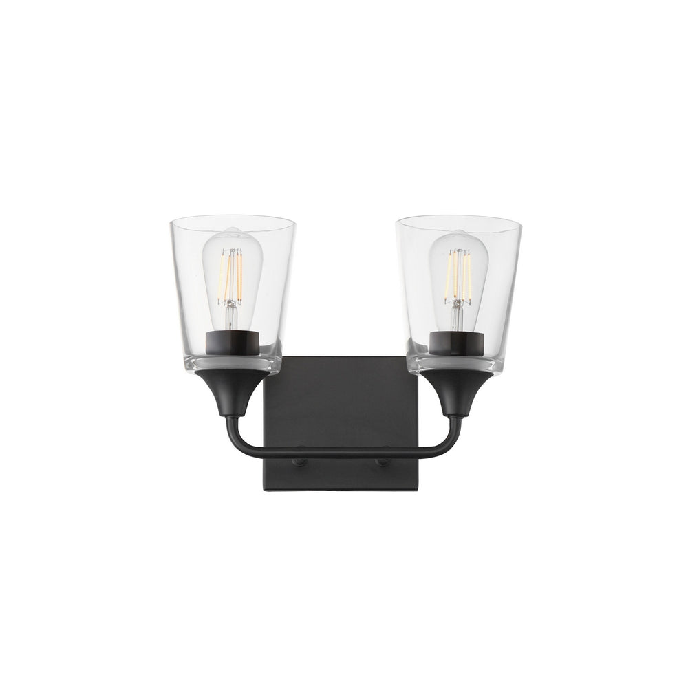 Maxim - Two Light Bath Vanity - Hudson - Black- Union Lighting Luminaires Decor