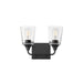 Maxim - Two Light Bath Vanity - Hudson - Black- Union Lighting Luminaires Decor