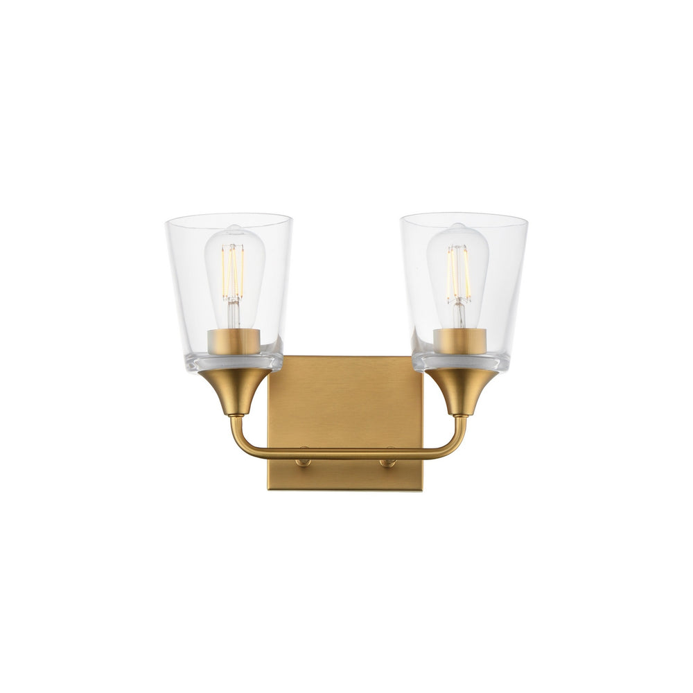 Maxim - Two Light Bath Vanity - Hudson - Natural Aged Brass- Union Lighting Luminaires Decor