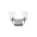Maxim - Two Light Bath Vanity - Hudson - Satin Nickel- Union Lighting Luminaires Decor