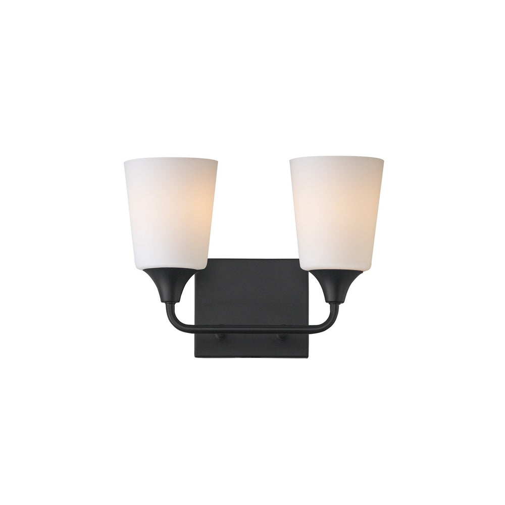 Maxim - Two Light Bath Vanity - Hudson - Black- Union Lighting Luminaires Decor