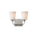 Maxim - Two Light Bath Vanity - Hudson - Satin Nickel- Union Lighting Luminaires Decor