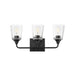 Maxim - Three Light Bath Vanity - Hudson - Black- Union Lighting Luminaires Decor