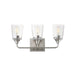 Maxim - Three Light Bath Vanity - Hudson - Satin Nickel- Union Lighting Luminaires Decor
