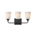 Maxim - Three Light Bath Vanity - Hudson - Black- Union Lighting Luminaires Decor