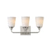 Maxim - Three Light Bath Vanity - Hudson - Satin Nickel- Union Lighting Luminaires Decor