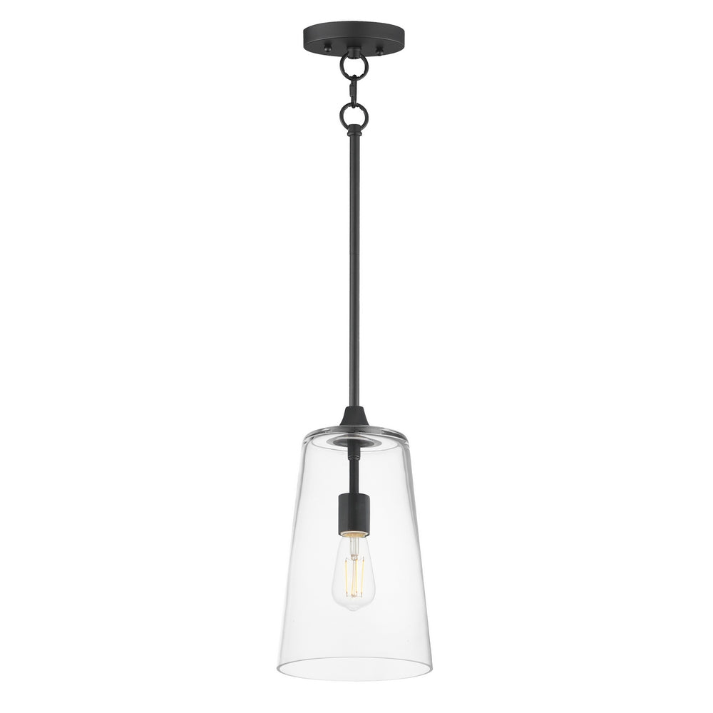 Maxim - One Light Pendant - Hudson - Black- Union Lighting Luminaires Decor