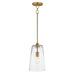 Maxim - One Light Pendant - Hudson - Natural Aged Brass- Union Lighting Luminaires Decor