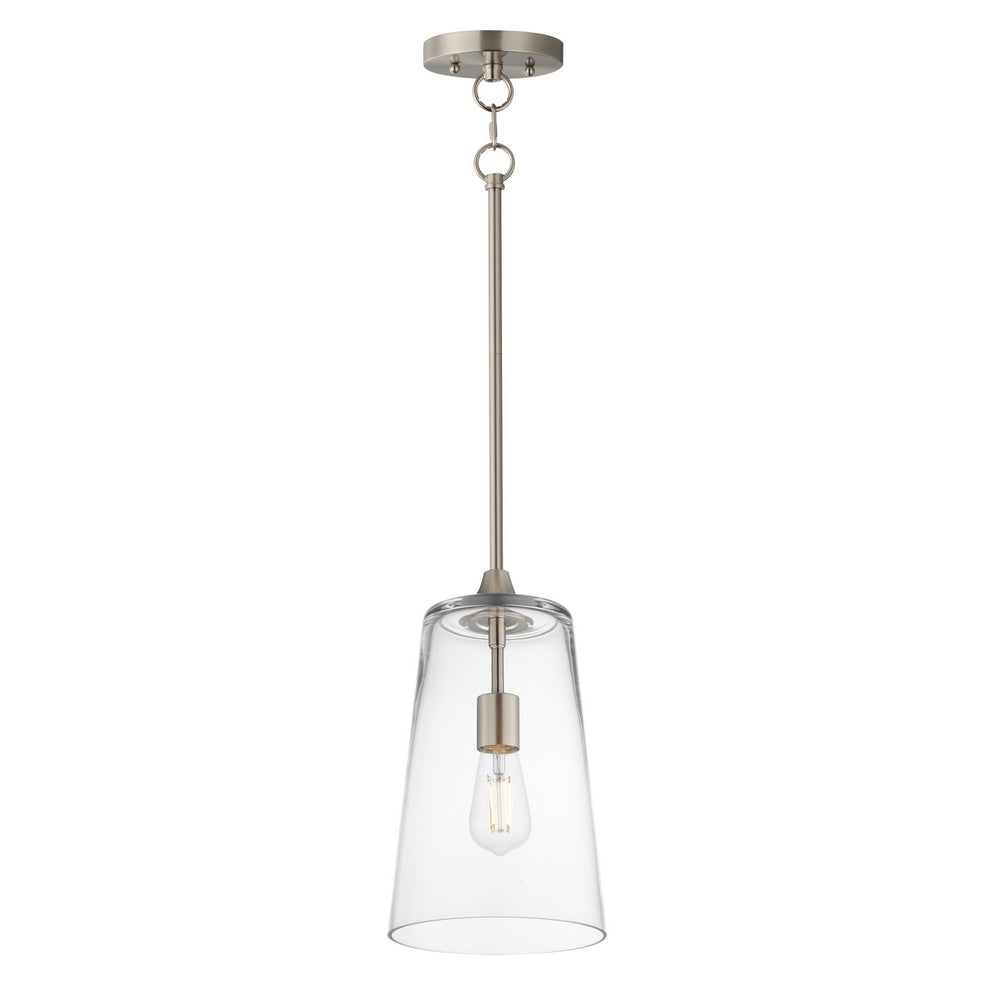 Maxim - One Light Pendant - Hudson - Satin Nickel- Union Lighting Luminaires Decor
