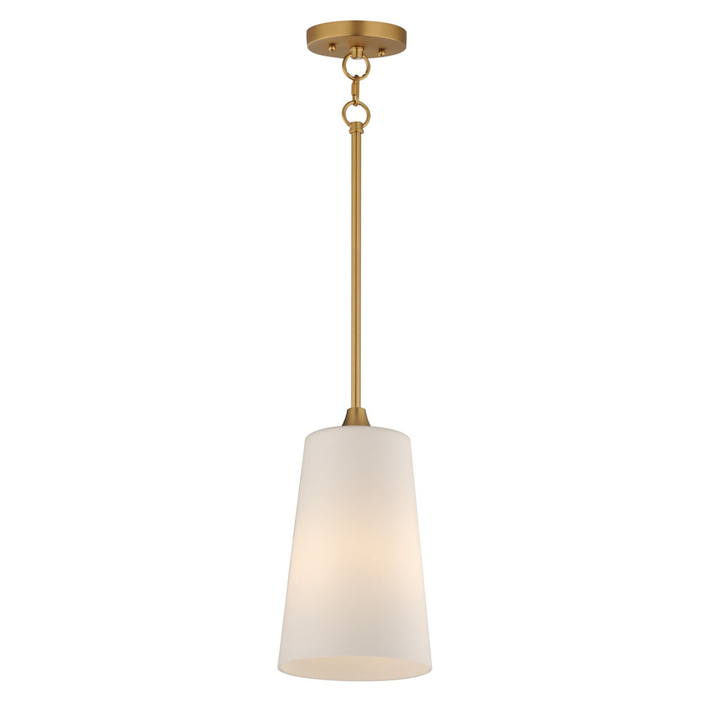 Maxim - One Light Pendant - Hudson - Natural Aged Brass- Union Lighting Luminaires Decor