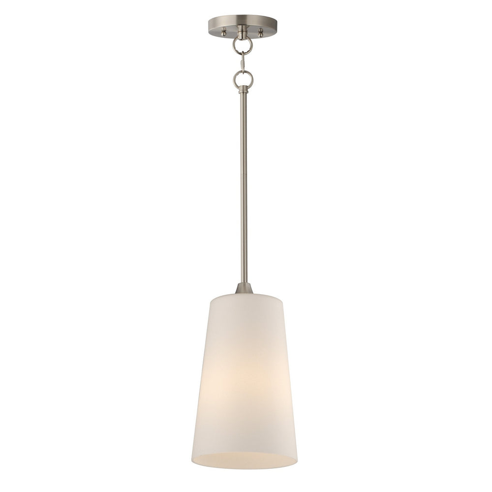 Maxim - One Light Pendant - Hudson - Satin Nickel- Union Lighting Luminaires Decor
