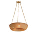 Maxim - Three Light Pendant - Bower - Natural Aged Brass- Union Lighting Luminaires Decor