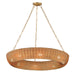 Maxim - Eight Light Pendant - Bower - Natural Aged Brass- Union Lighting Luminaires Decor