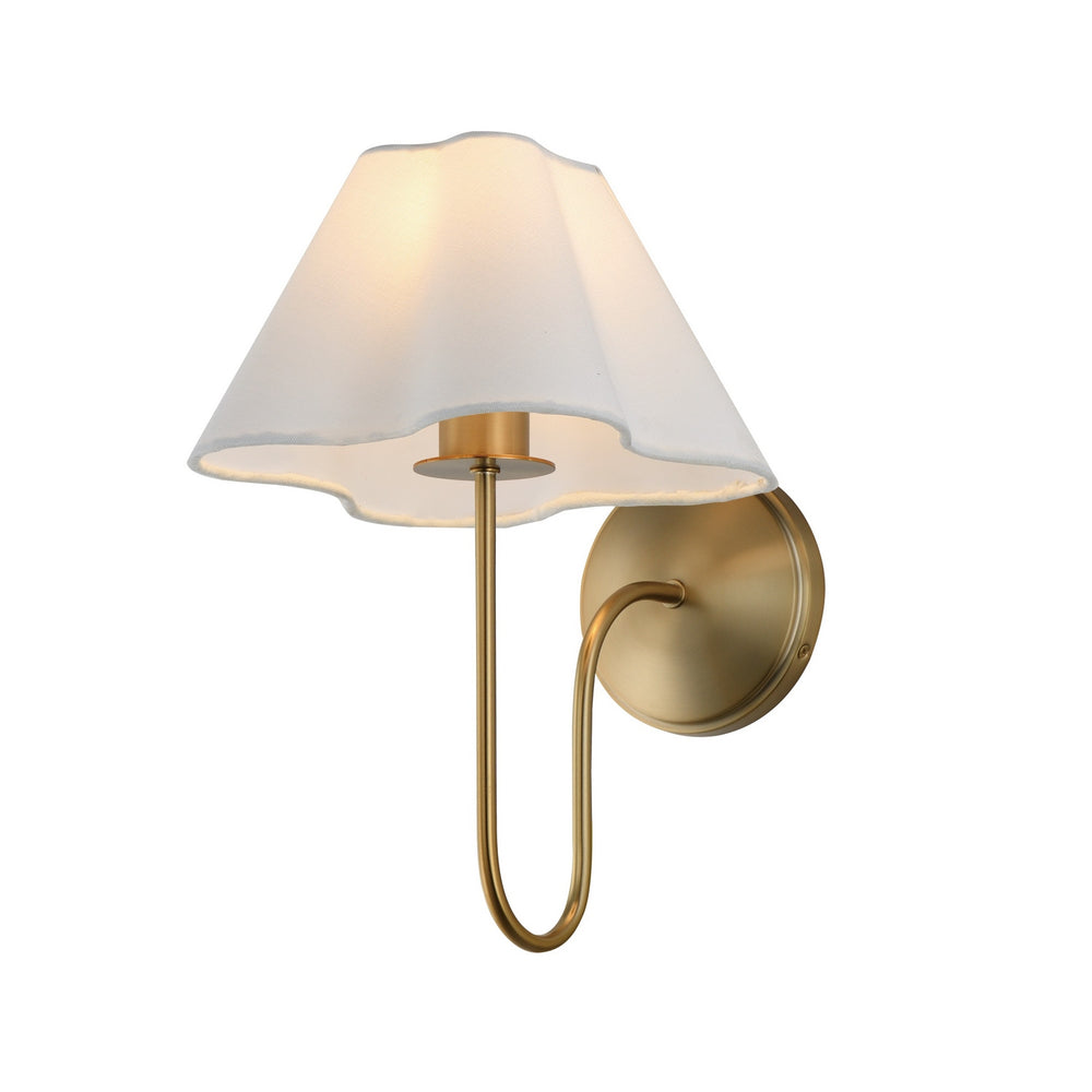 Maxim - One Light Wall Sconce - Saxon - Natural Aged Brass- Union Lighting Luminaires Decor