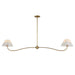 Maxim - Two Light Pendant - Saxon - Natural Aged Brass- Union Lighting Luminaires Decor