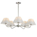 Maxim - Five Light Chandelier - Saxon - Polished Nickel- Union Lighting Luminaires Decor