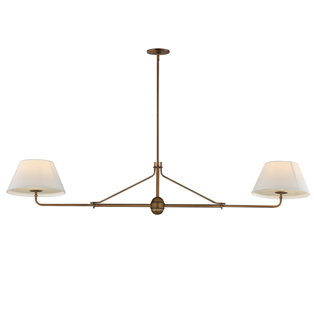 Maxim - Two Light Pendant - Dunbridge - Weathered Brass- Union Lighting Luminaires Decor