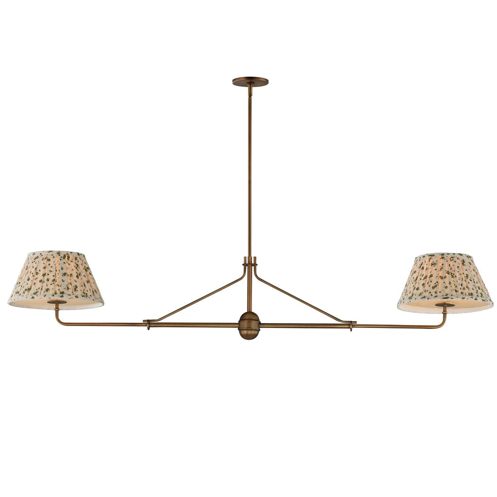 Maxim - Two Light Pendant - Dunbridge - Weathered Brass- Union Lighting Luminaires Decor