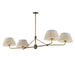 Maxim - Four Light Chandelier - Dunbridge - Weathered Brass- Union Lighting Luminaires Decor