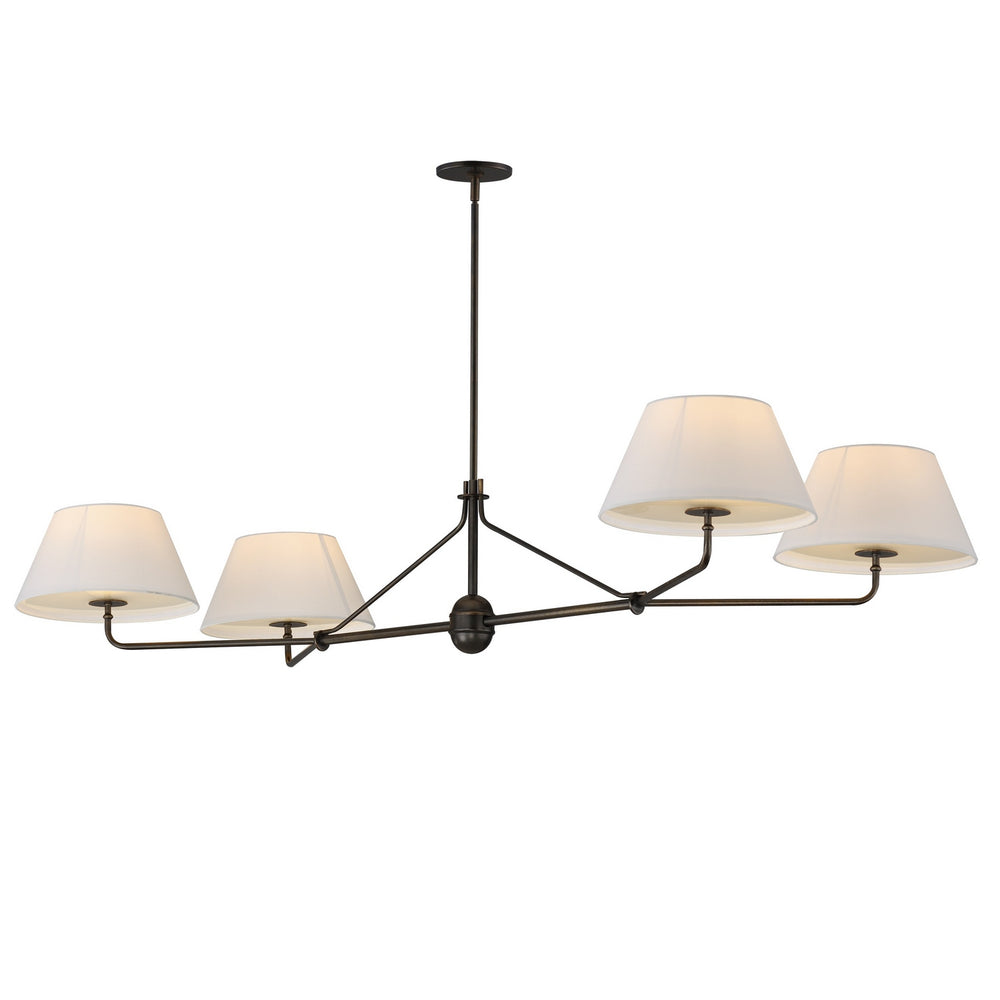 Maxim - Four Light Chandelier - Dunbridge - Antique Bronze- Union Lighting Luminaires Decor