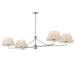 Maxim - Four Light Chandelier - Dunbridge - Polished Nickel- Union Lighting Luminaires Decor