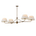 Maxim - Four Light Chandelier - Dunbridge - Weathered Brass- Union Lighting Luminaires Decor