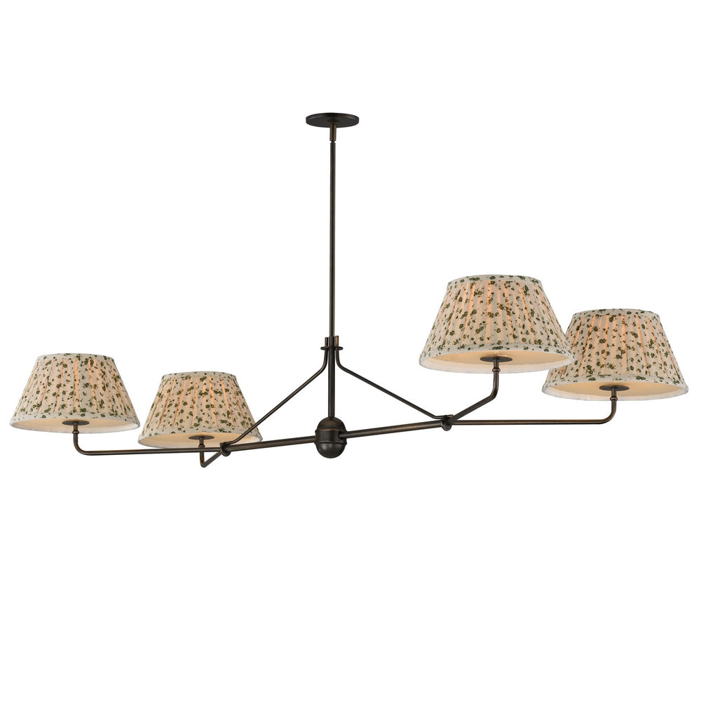 Maxim - Four Light Chandelier - Dunbridge - Antique Bronze- Union Lighting Luminaires Decor