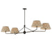 Maxim - Four Light Chandelier - Dunbridge - Antique Bronze- Union Lighting Luminaires Decor