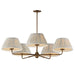 Maxim - Five Light Chandelier - Dunbridge - Weathered Brass- Union Lighting Luminaires Decor