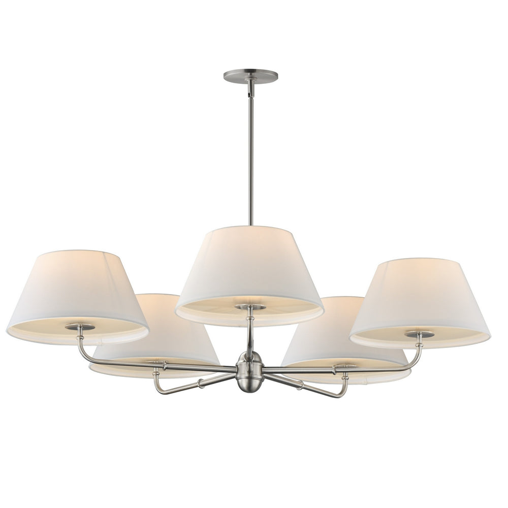 Maxim - Five Light Chandelier - Dunbridge - Polished Nickel- Union Lighting Luminaires Decor