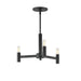 Maxim - Three Light Chandelier - Emana - Black- Union Lighting Luminaires Decor