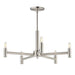 Maxim - Five Light Chandelier - Emana - Satin Nickel- Union Lighting Luminaires Decor