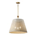 Maxim - Three Light Pendant - Baja - Natural Aged Brass- Union Lighting Luminaires Decor