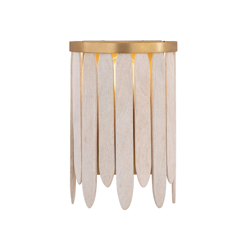 Maxim - One Light Wall Sconce - Marimba - Weathered White- Union Lighting Luminaires Decor