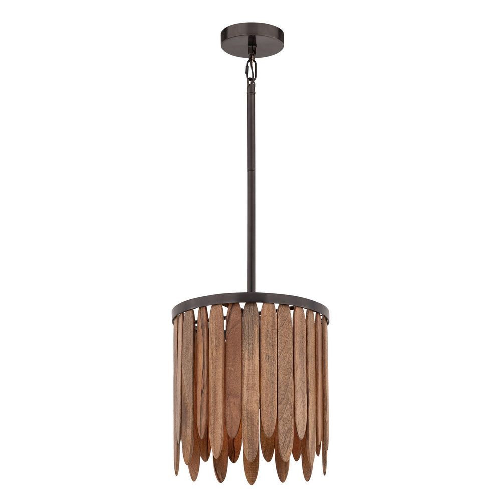 Maxim - One Light Pendant - Marimba - Walnut- Union Lighting Luminaires Decor