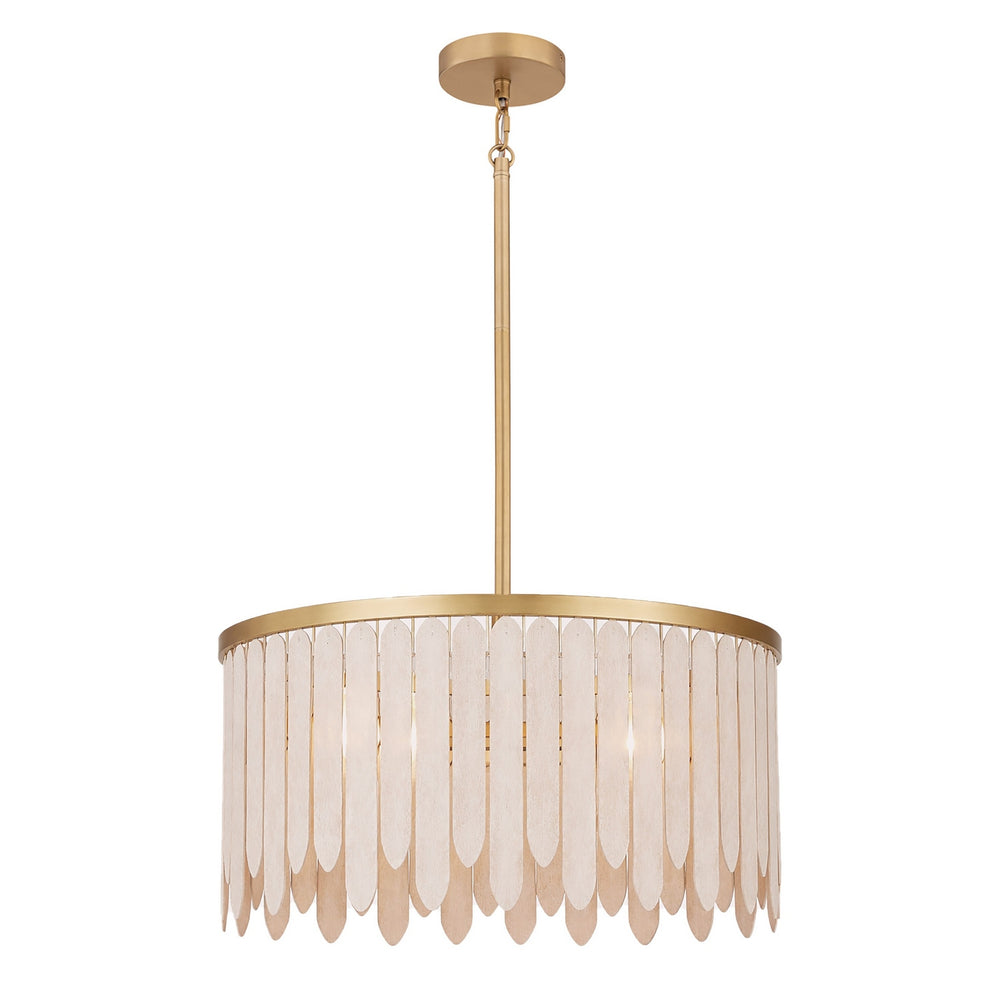 Maxim - Four Light Pendant - Marimba - Weathered White- Union Lighting Luminaires Decor