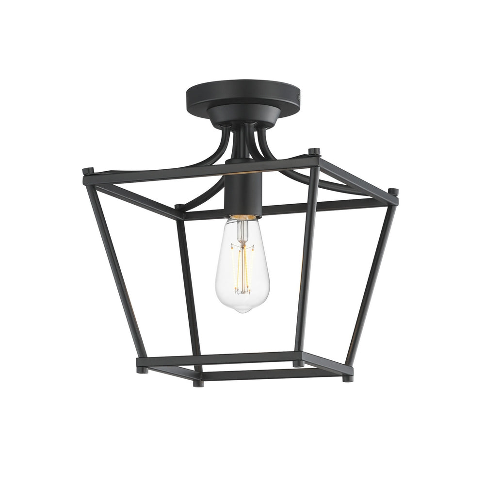 Maxim - One Light Pendant / Semi-Flush - Clifton - Black- Union Lighting Luminaires Decor