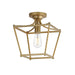 Maxim - One Light Pendant / Semi-Flush - Clifton - Natural Aged Brass- Union Lighting Luminaires Decor