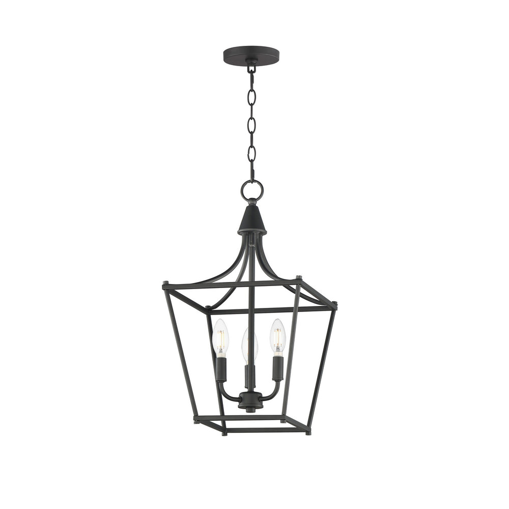 Maxim - Three Light Pendant - Clifton - Black- Union Lighting Luminaires Decor