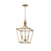 Maxim - Three Light Pendant - Clifton - Natural Aged Brass- Union Lighting Luminaires Decor
