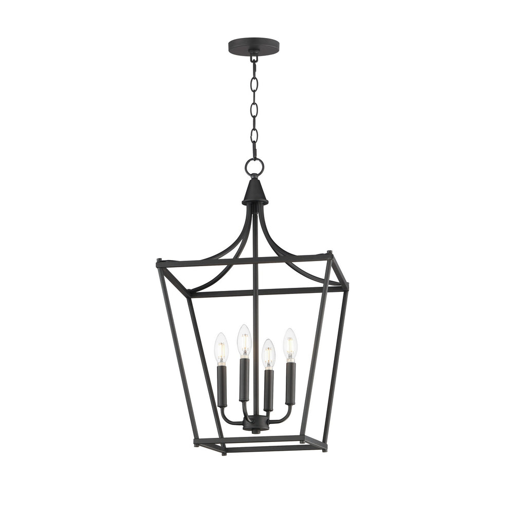 Maxim - Four Light Pendant - Clifton - Black- Union Lighting Luminaires Decor