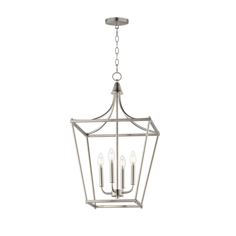 Maxim - Four Light Pendant - Clifton - Satin Nickel- Union Lighting Luminaires Decor