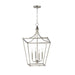 Maxim - Four Light Pendant - Clifton - Satin Nickel- Union Lighting Luminaires Decor