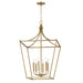 Maxim - Six Light Pendant - Clifton - Natural Aged Brass- Union Lighting Luminaires Decor