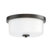 Maxim - Two Light Flush Mount - Fuller - Black- Union Lighting Luminaires Decor
