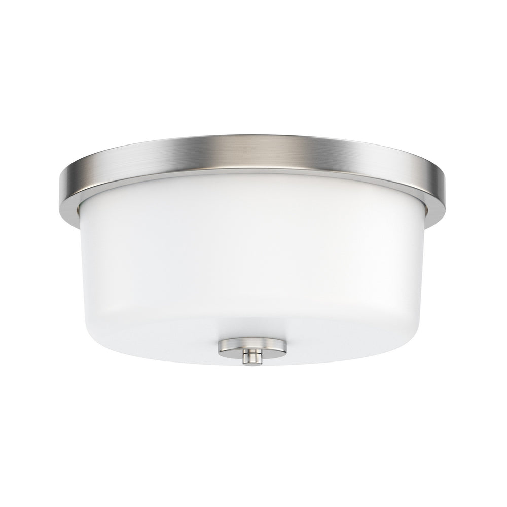 Maxim - Two Light Flush Mount - Fuller - Satin Nickel- Union Lighting Luminaires Decor