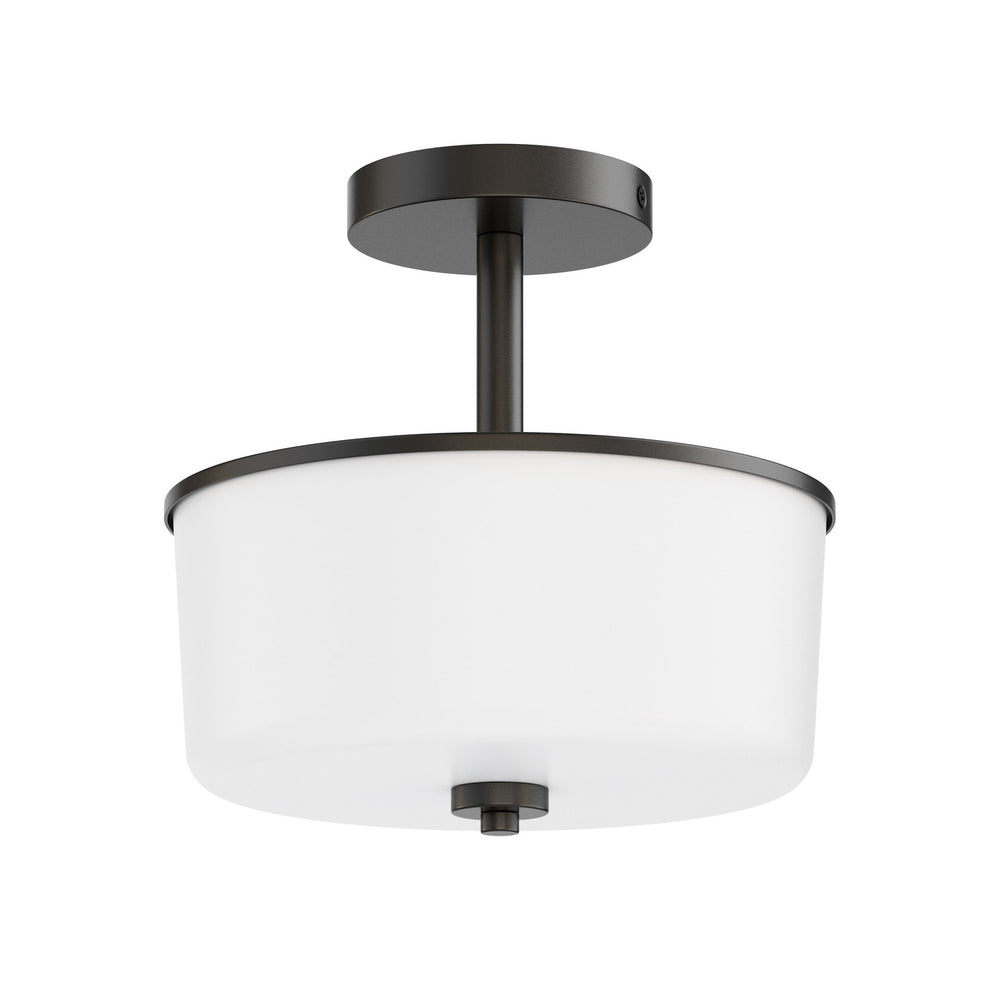 Maxim - Two Light Semi Flush/Pendant Convertible - Fuller - Black- Union Lighting Luminaires Decor